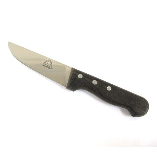 Butcher Knife with Wooden Handle; 13 cm