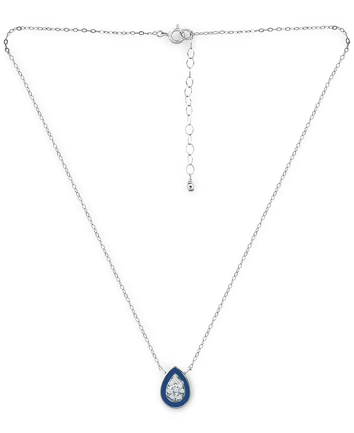 Giani Bernini Women's Cubic Zirconia & Enamel Teardrop Necklace | Giani Bernini in Lebanon