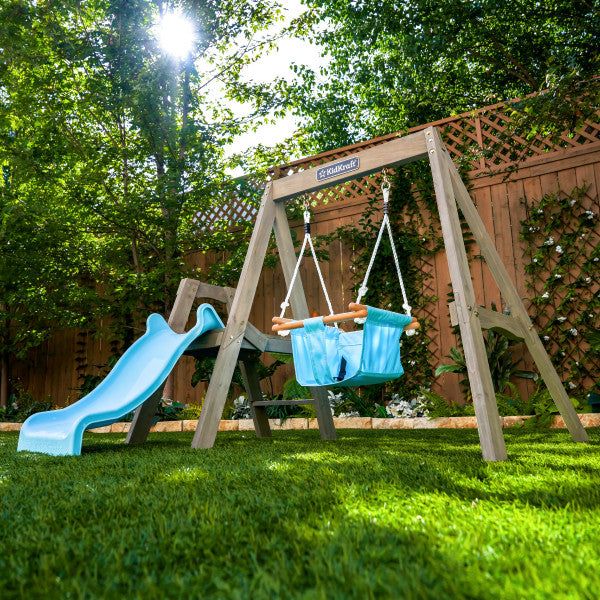 First Play Wooden Swing Set By Kidkraft - Medaid International