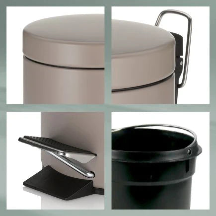 Kela Dust Bin Monaco Cashmere Brown 3L