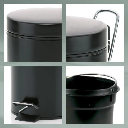Kela Dust Bin Monaco Black 3L