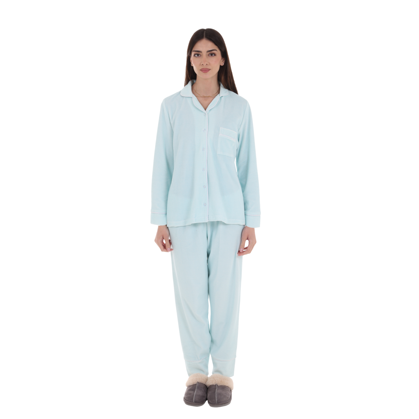 Cosset Loungewear Moments Mommy & Me Loungewear Set – Green " Large"