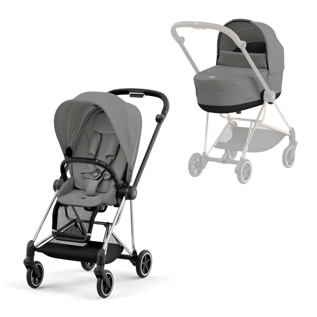 Cybex - Mios - Cloud T Car Seat - ( Bassinet,Base T & Adapters Are Optional ) - Mirage Grey - Travel System