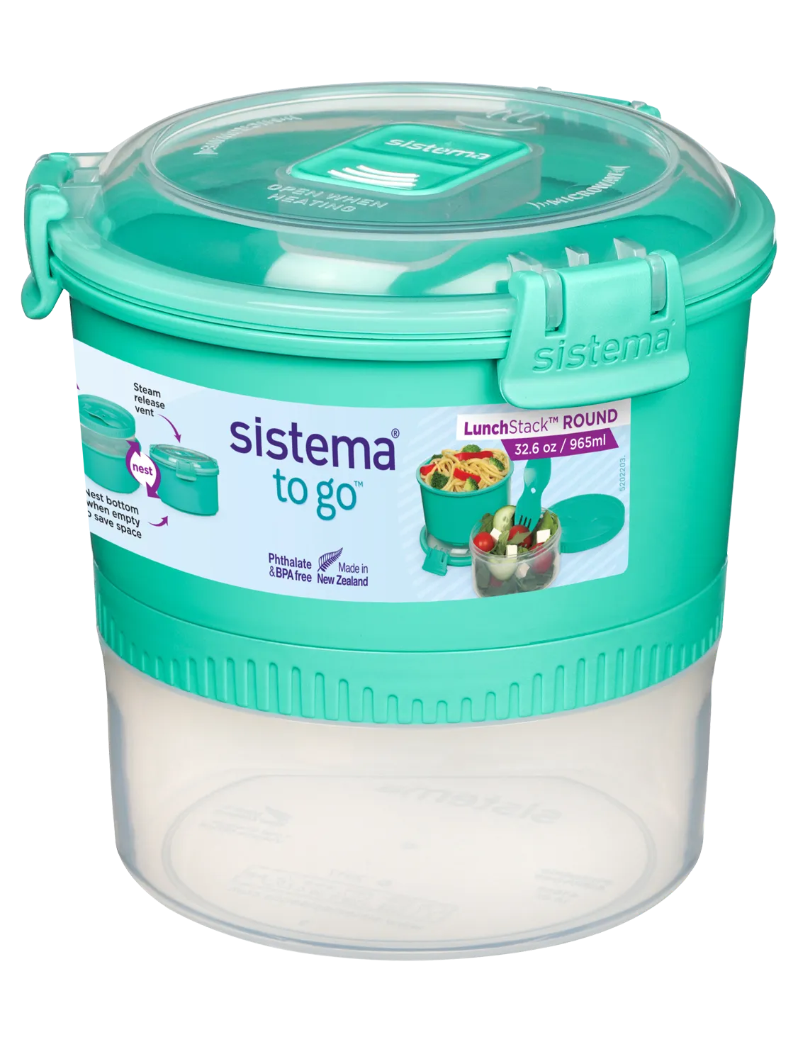 Sistema Lunch Stack Round TO GO 965ml