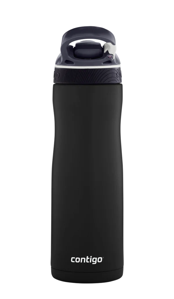 Contigo Ashland Chill AUTOSPOUT Vacuum-Insulated Water Bottle, 590 ml (Matt Black)
