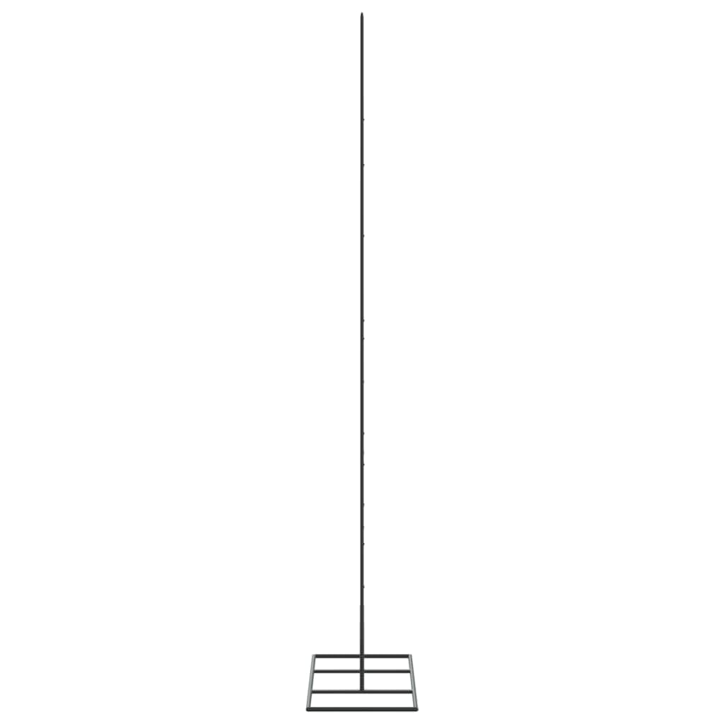 vidaXL Metal Christmas Tree Black Powder-coated steel 59.1 in tall - Medaid International