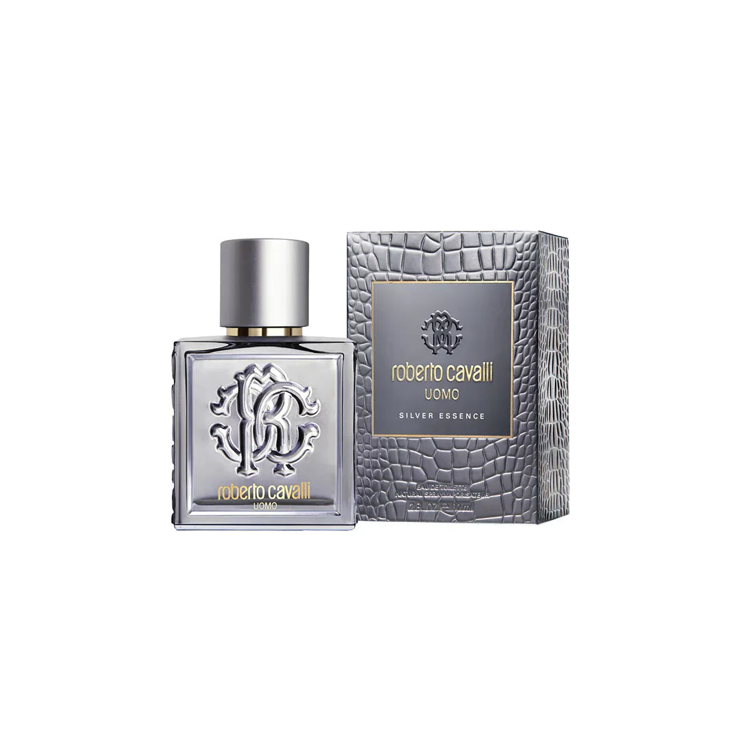Roberto Cavalli Uomo Silver Essence Eau De Toilette For Men 60ml - Medaid International