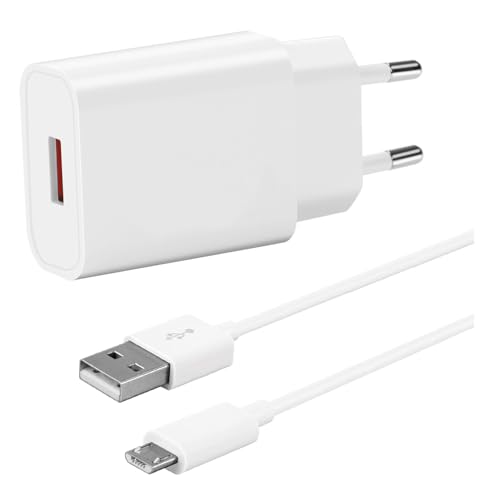 Zlonxun - Fast Charger with 1.5m Cable, Compatible with Samsung Galaxy A10/S7/J5