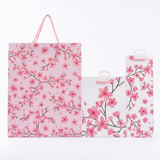 Design Cheery Blossom Floral Gift Bag Set | Design In Lebanon