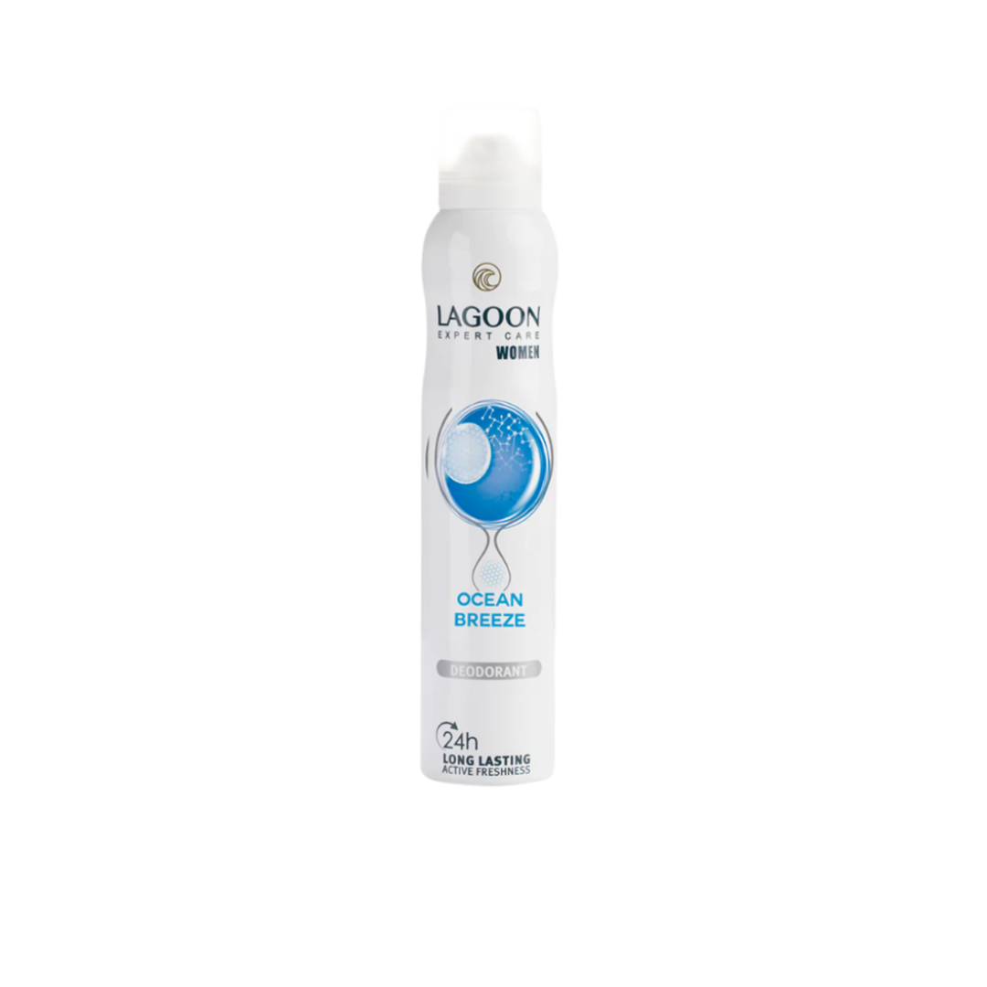 Lagoon 24HR Active Freshness Deo Spray for Women 200ml - Ocean Breeze - Medaid International