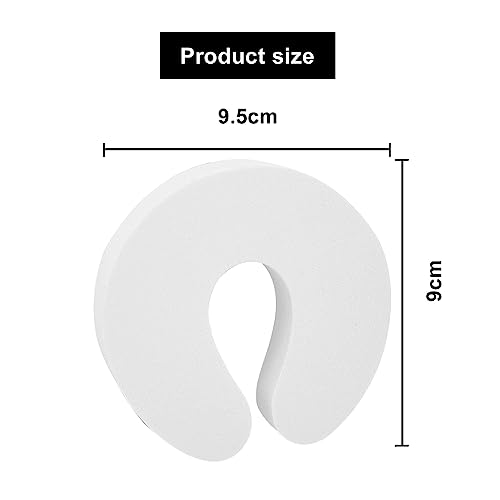 6pcs Child Door Finger Guards, Soft Foam Safety Stoppers, White
