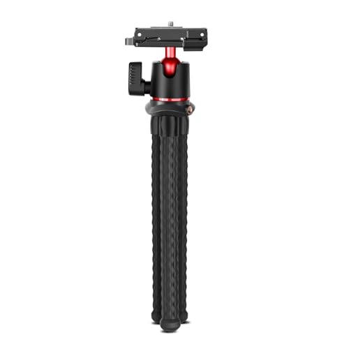 NEEWER Camera Tripod with Remote, Mini Flexible Vlog Phone Tripod Stand with Action Camera Mount Adapter, Hidden Phone Holder & Cold Shoe Compatible with iPhone Hero13 12 11 10 9, Max Load 4.4lb, TP34 - Medaid International