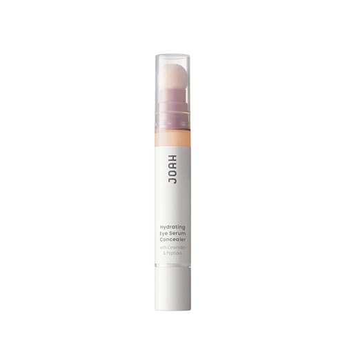 JOAH Perfect Complexion Under Eye Concealer and Hydrating Serum, Korean Makeup for Dark Circles and Puffiness, Peptide Serum with Medium Coverage, Cushion Tip Applicator - Medaid International