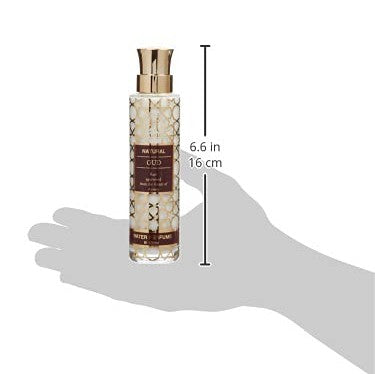 Hamidi Natural Oud Water Perfume Spray 100 ml/ 3.4 oz Alcohol Free Fragrance Natural Extracted Oil (Natural Oud) - Medaid International
