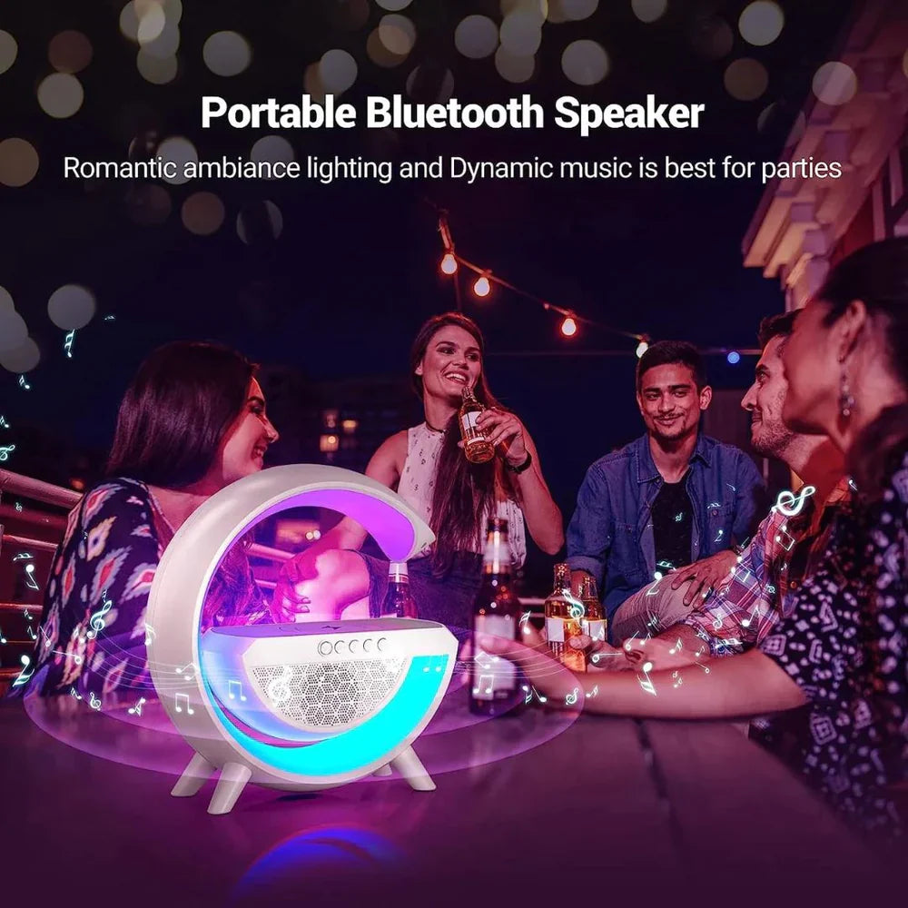 RGB Light Speaker With Wireless Charging