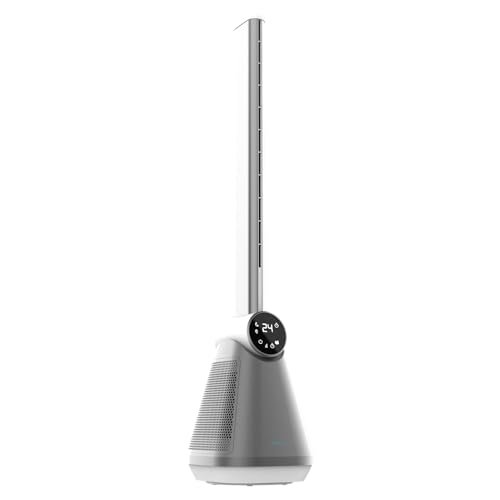 Cecotec - EnergySilence 9890 Bladeless Tower Fan with Remote, 3 Speeds, 40º Oscillation