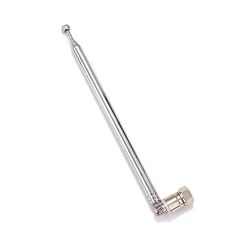 Leadigol - F Type 75 Ohm Radio Antenna with TV/3.5 Adapter, 3.5dBi Gain