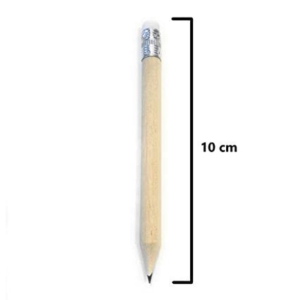 /A - Pack of 100 Short Mini Pencils with Erasers, Pre-Sharpened, Ideal for Kids