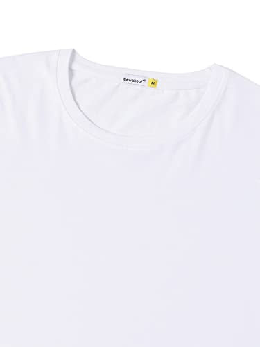 Bewakoof Men 1093_BK Casual, White 01, Large - Medaid International