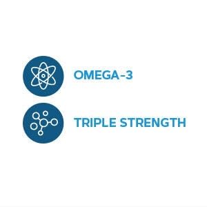 GNC Triple Strength Fish Oil Omega 3 Supplement, 1000mg EPA & DHA, Supports Heart, Brain, Skin, Eye and Joint Health, Burpless, Ultra Concentrated, High Potency, Wild Caught, 210 Softgels - Medaid International