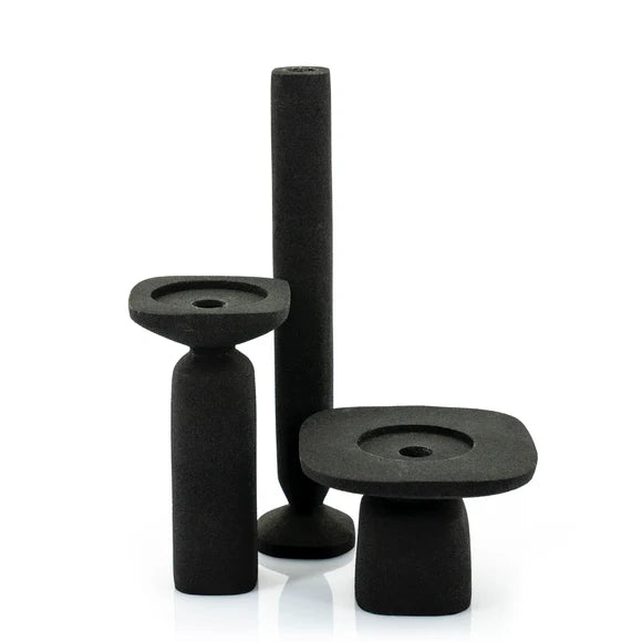 Candle Holder Squand Small – Black- by By-Boo