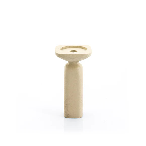 Candle Holder Squand Beige – Black – by By-Boo