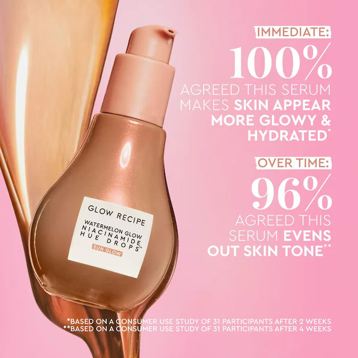 Glow Recipe  Watermelon Glow Niacinamide Hue Drops Serum-SUN GLOW