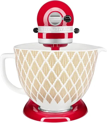 Kitchenaid 5 Quart Gold Conifer Ceramic Bowl