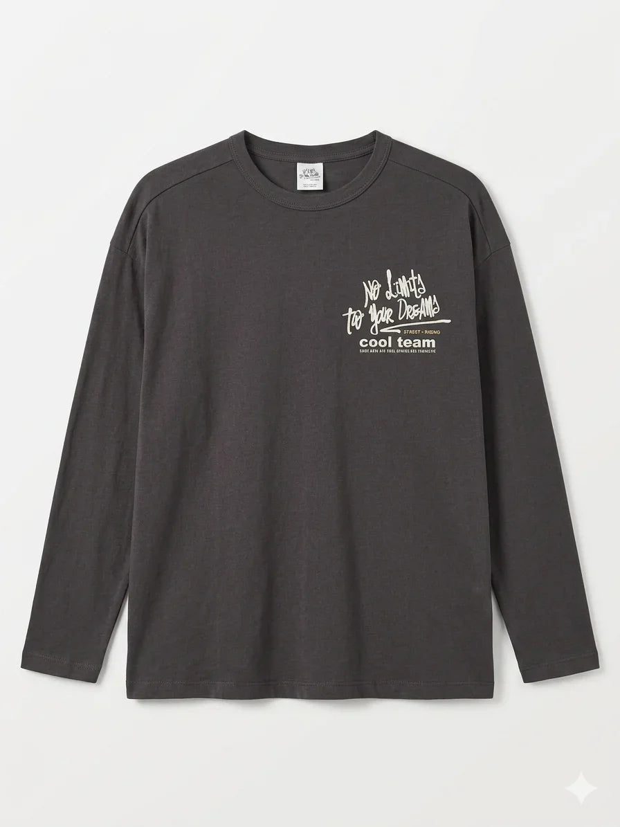 Zara Boy's Dark Grey Printed Blouse | Zara In Lebanon