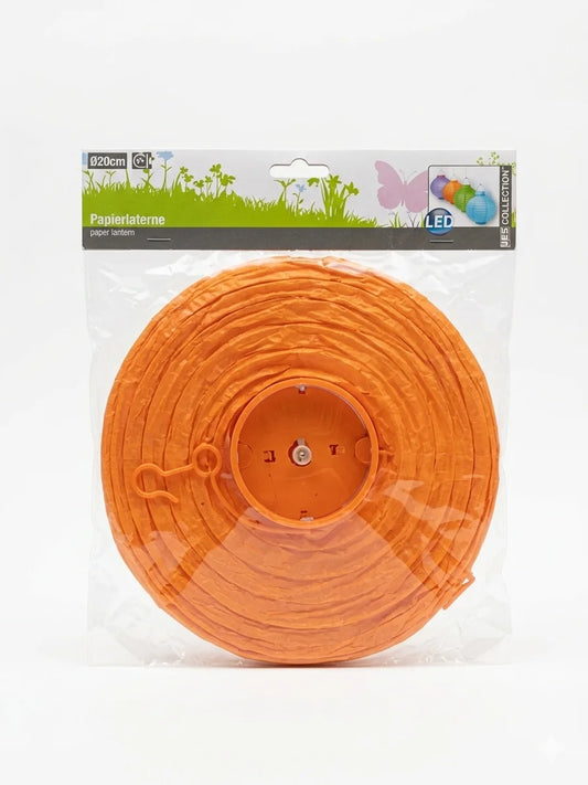 JES Collection Orange Paper Lantern 20cm Hanging Light | JES Collection In Lebanon