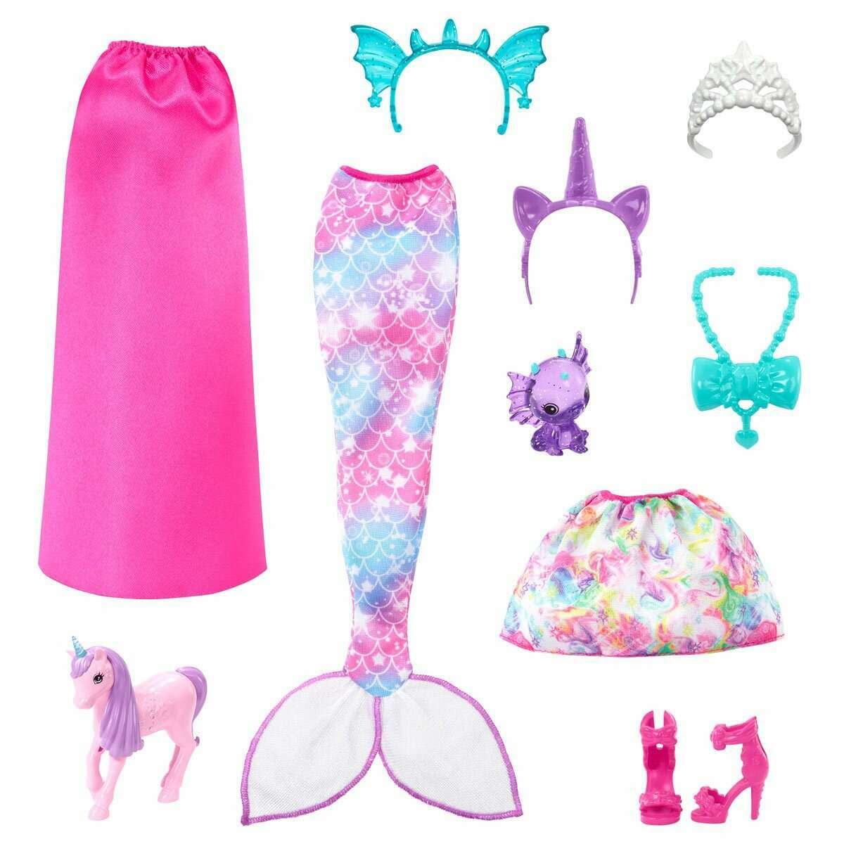 Doll And Fantasy Pets ‚Äì Dress-Up Doll ‚Äì Mermaid Tail And Skirt - Medaid International