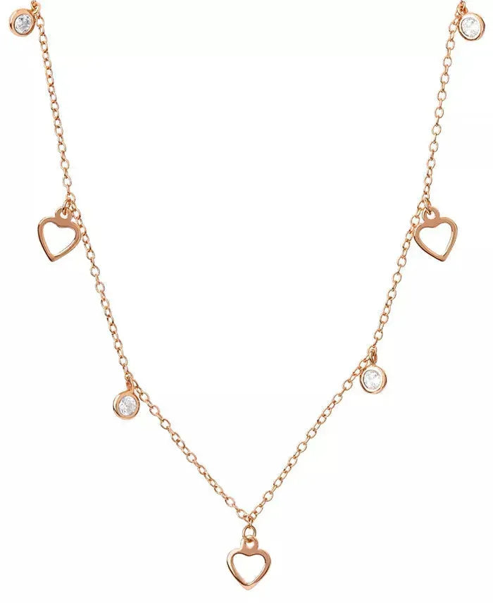 Giani Bernini Women's Cubic Zirconia & Heart Dangle Statement Necklace | Giani Bernini in Lebanon
