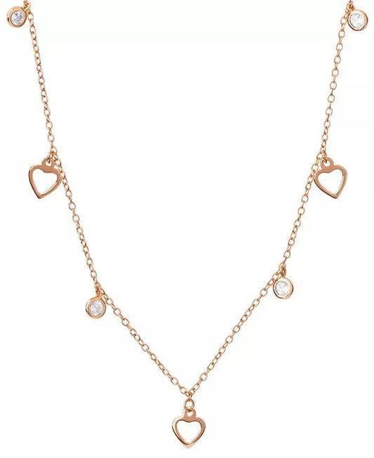 Giani Bernini Women's Cubic Zirconia & Heart Dangle Statement Necklace | Giani Bernini in Lebanon