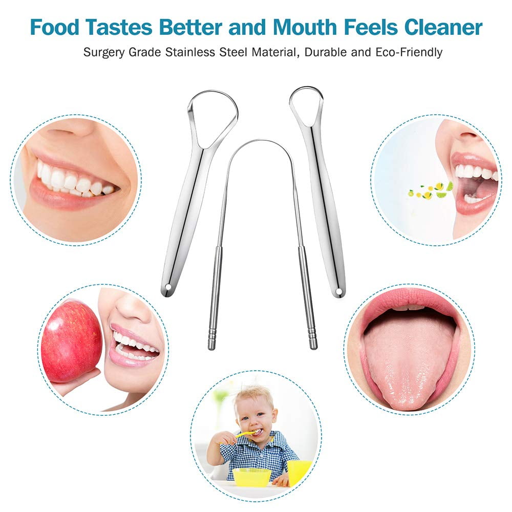 Tongue Scrapers Set (3 Pcs)