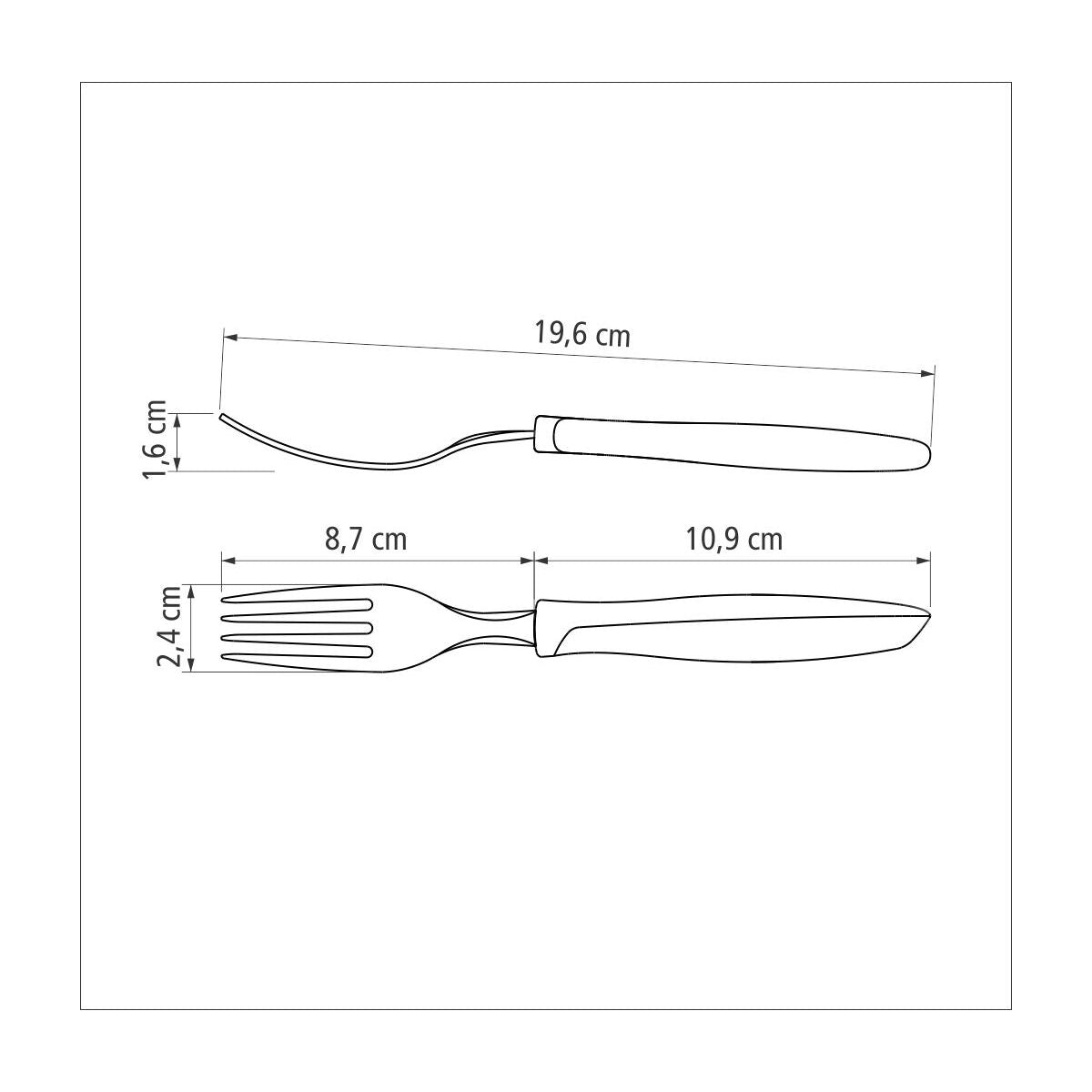Tramontina Plenus Flatware set 16pcs (Red)