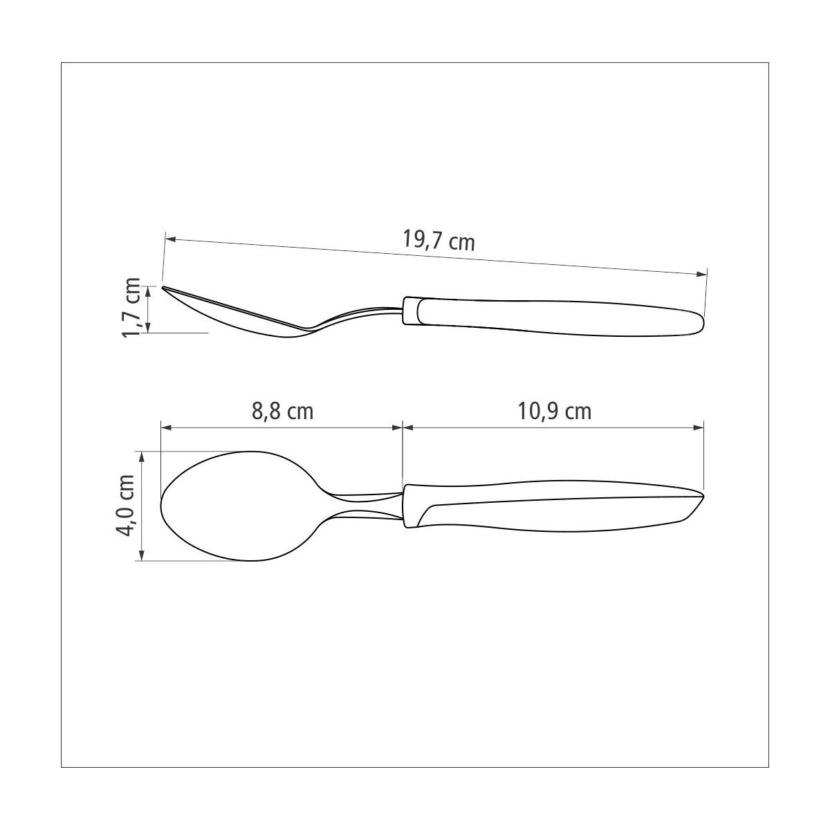 Tramontina Plenus Flatware set 16pcs (Red)