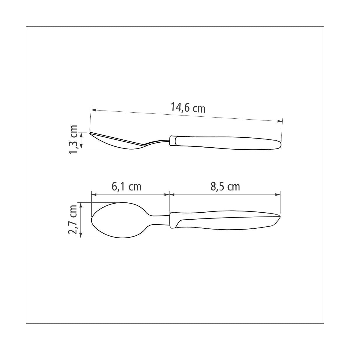 Tramontina Plenus 16 pcs Flatware set (Black)