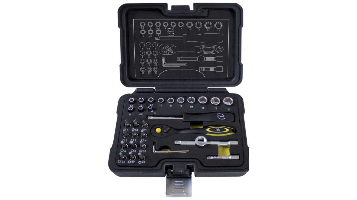 Socket Wrench – size 1/4″ 36 pcs by Teco Germany