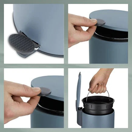 Kela Dust Bin Mats Smoke Blue