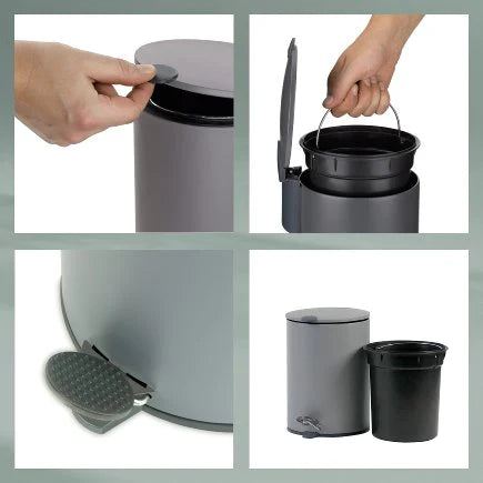 Kela Dust Bin Mats Light Grey