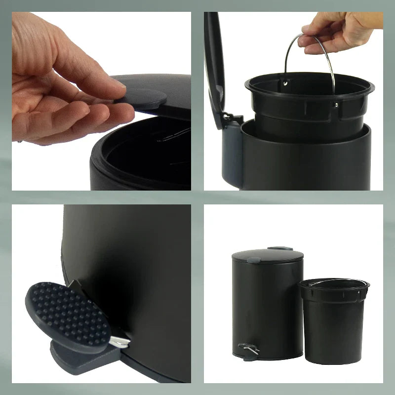 Kela Dust Bin Mats Black