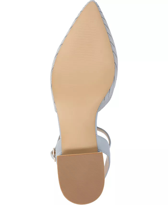 Journee Collection Women's Light Blue Pointed Toe Sandals | Journee Collection In Lebanon