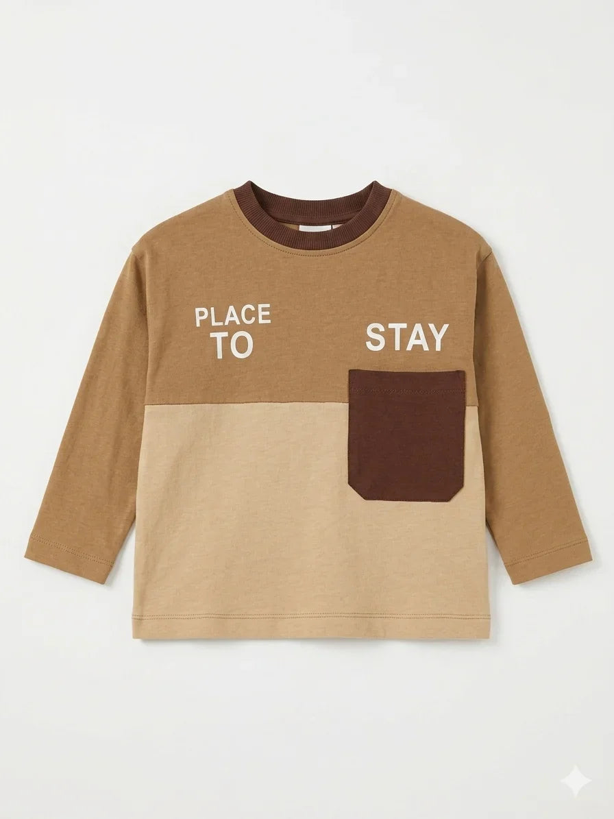Zara Boy's Brown Printed Blouse | Zara In Lebanon
