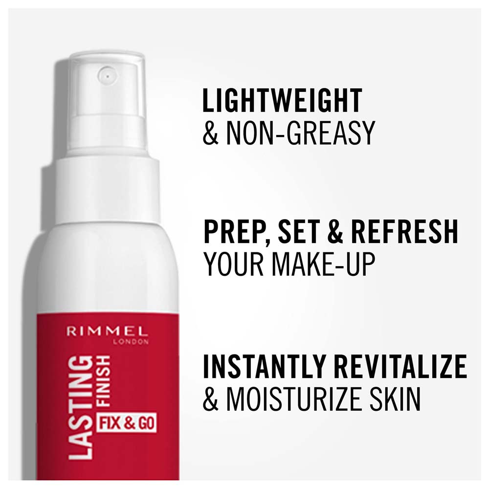 Rimmel lasting finish fix & go 2 in 1 primer and setting spray 100ml