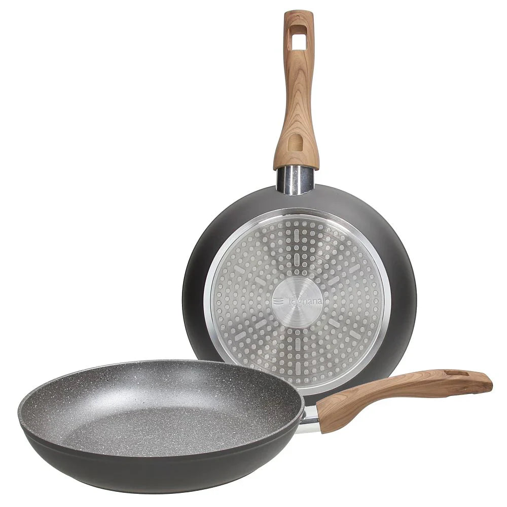Tognana Great Stone Frying Pans 24+28cm Forged Aluminium