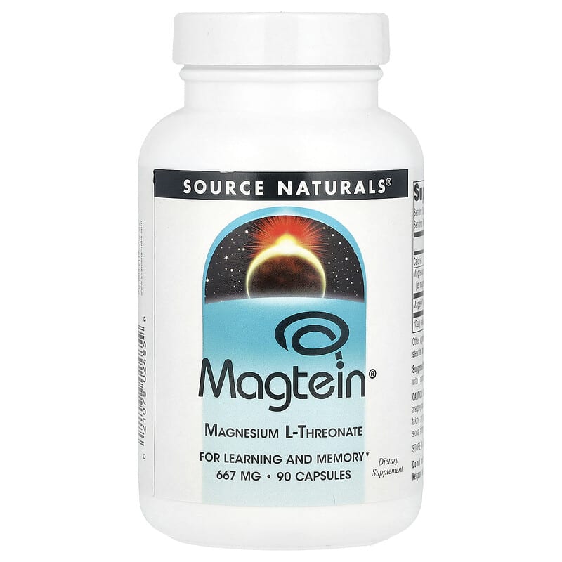 Source Naturals, Magtein, Magnesium L-Threonate, 180 Capsules - Medaid International