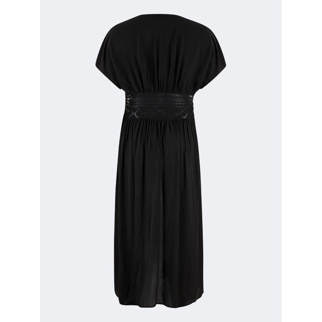 Oil And Gaz Chic Women Beach Coverup Ls  Black - Medaid International