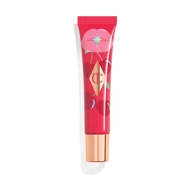 UNREAL LIPS HEALTHY GLOW NECTAR OIL JUICYLICIOUS CHERRY GLAZE Red tinted lip oil with a juicy cherry scent.