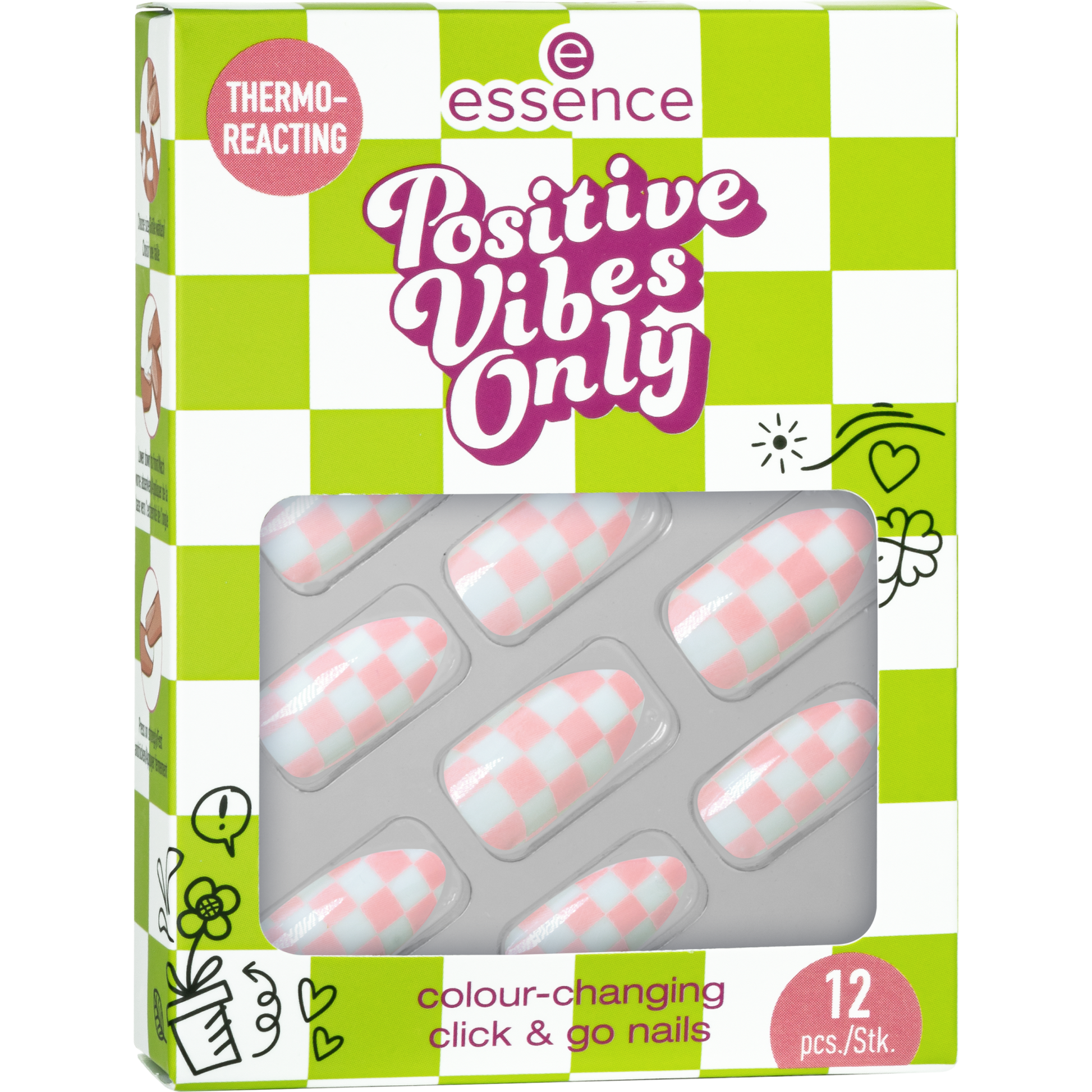 Essence positive vibes only color changing click&go nails - Medaid International