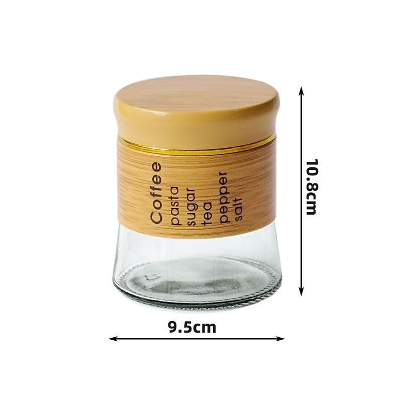 Bamboo Spice Rack Set with 3 Glass Jars Plastic Lid – 400 #CB-TWJ37